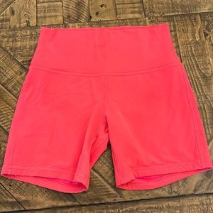 Lululemon biker shorts. Size 8. 6inch. Lipgloss color